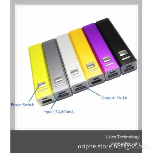 2014 new products lipstick charger portable power bank 2600mah made in china